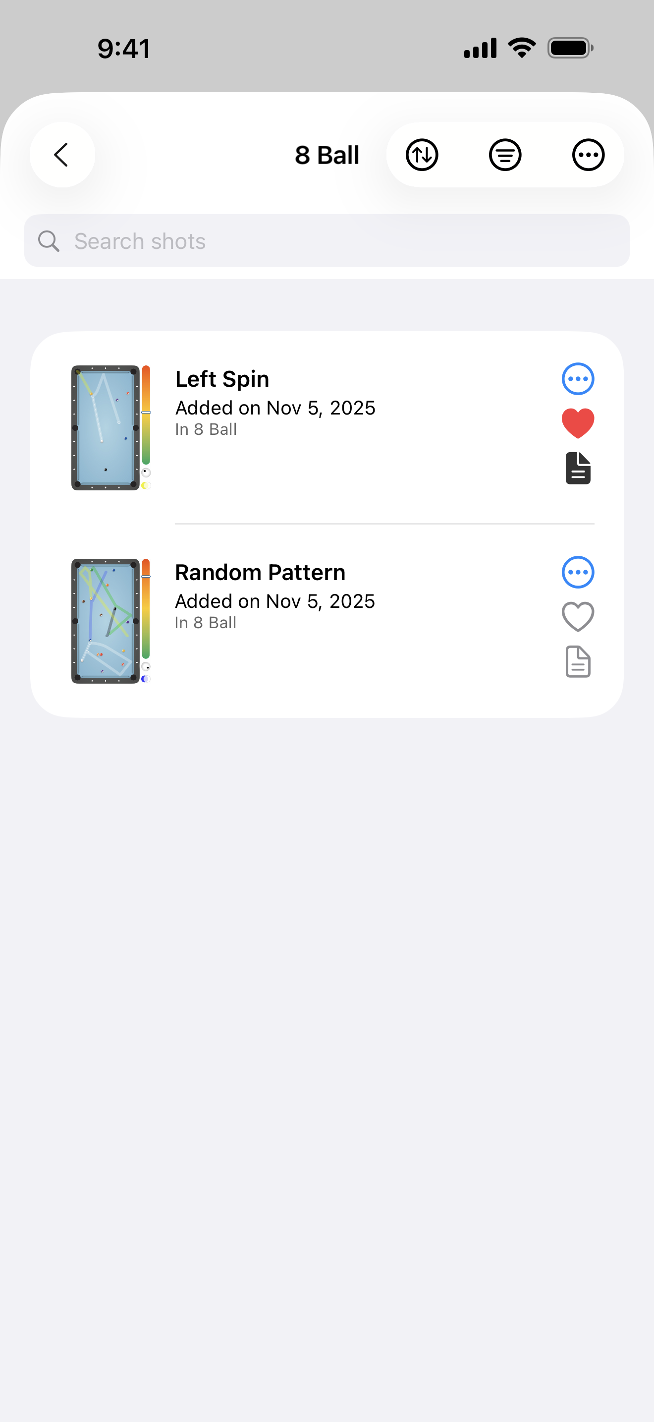 Billiard Shot Studio screenshot